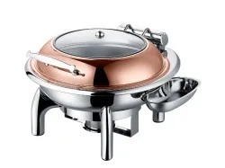 Купить чафинг-диш crazy pan cp-chd018rg розовое золото в Челябинске – цена завода, доставка до двери | RuOborudovanie.ru