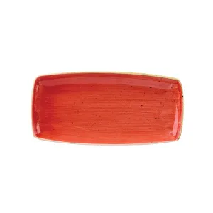 Блюдо сервировочное 35Х18,5СМ, без борта, Stonecast, цвет Berry Red Sbrsop141 – купить по цене завода