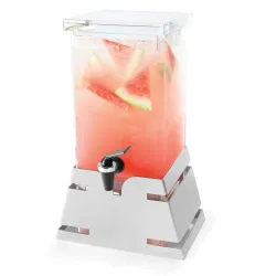 Купить диспенсер для сока rosseto beverage ld141, 3,8л 26,3х17,8см h43,2см, нерж.сталь/акрил в Челябинске – цена завода, доставка до двери | RuOborudovanie.ru
