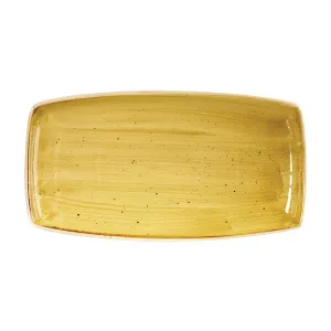Блюдо сервировочное 35Х18,5СМ, без борта, Stonecast, цвет Mustard Seed Yellow Smssop141 – купить по цене завода