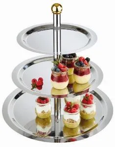 Этажерка металл Aps 3х-ярусная для сервировки десертов 33248 – купить по цене завода