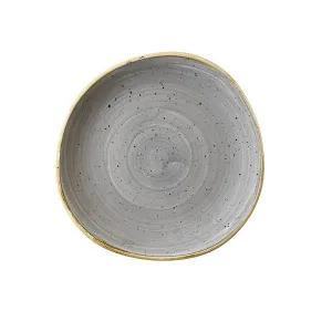 Тарелка мелкая "ВОЛНА" 21СМ, без борта, Stonecast, цвет Peppercorn Grey Spgsog81 – купить по цене завода