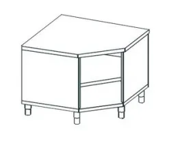 Купить стол угловой открытый apach chef line lwt710sh2 в Челябинске – цена завода, доставка до двери | RuOborudovanie.ru