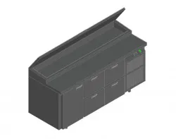Купить стол для пиццы hicold pz1-122gn (1/3h) в Челябинске – цена завода, доставка до двери | RuOborudovanie.ru