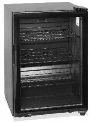 Купить шкаф морозильный / для пресервов, икры со стеклом tefcold ur90g-sub zero черный в Челябинске – цена завода, доставка до двери | RuOborudovanie.ru