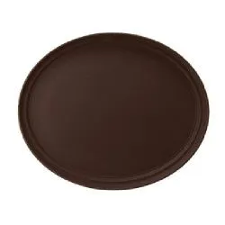 Купить поднос 56х68,5см серия jiwins jw-r2700ct-br, коричневый, прорезиненный овальный в Челябинске – цена завода, доставка до двери | RuOborudovanie.ru