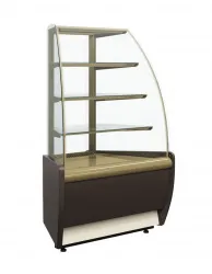 Купить витрина кондитерская полюс вхсв-у1д carboma 0012-0109 (к70 vm-3 light) корич.-золотой в Челябинске – цена завода, доставка до двери | RuOborudovanie.ru