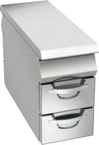 Стенд закрытый шириной 40 см с 4 ящиками для GN1/1*100 мм, линия Omega Angelo Po 04WPN4C – купить в Челябинске по цене завода
