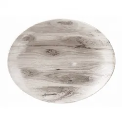 Купить блюдо овальное 19,7х16см, без борта, textured prints, цвет sepia wood wseop71 в Челябинске – цена завода, доставка до двери | RuOborudovanie.ru