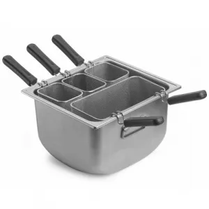 Кастрюля для пасты 38Х35СМ H23,7См, с 4-МЯ корзинами и крышкой, серия "Tender", нерж.сталь 3390Q404 – купить в Челябинске по цене завода