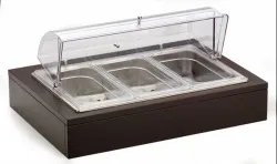 Купить мармит pintinox 51132840 венге настол.1*gn1/1 с крыш.roll-top (чафиндиш) с хладогентом, на дер.подст. в Челябинске – цена завода, доставка до двери | RuOborudovanie.ru