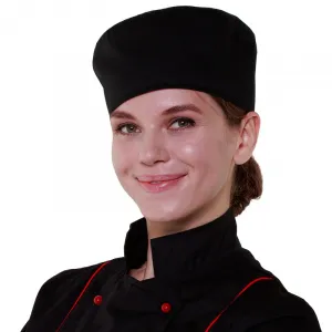 Шапочка повара Таблетка чёрная [00400] – купить в Челябинске по цене завода