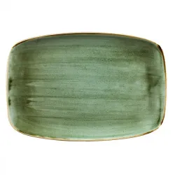 Купить блюдо прямоугольное chefs 35,5х24,5см, без борта, stonecast, цвет samphire green ssgsxp141 – цена от завода, доставка до двери | RuOborudovanie.ru