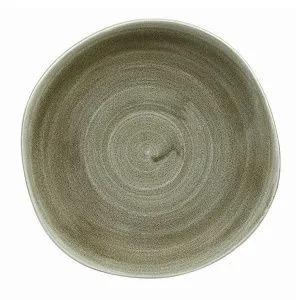 Тарелка мелкая "ВОЛНА" 18,6СМ, без борта, Stonecast Patina, цвет Burnished Green Pabgog71 – купить по цене завода