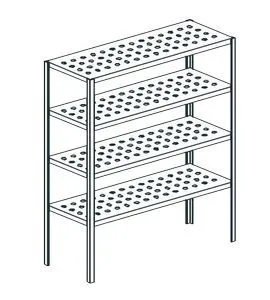 Стеллаж перфорированный Apach Chef Line Lstp20-144 – купить по цене завода