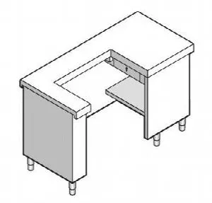 Прилавок для кассы Emainox 8Cdx15 8045060 – купить в Челябинске по цене завода