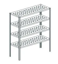 Купить стеллаж перфорированный apach chef line lstp18-104 – цена от завода, доставка до двери | RuOborudovanie.ru