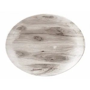 Блюдо овальное 19,7Х16СМ, без борта, Textured Prints, цвет Sepia Wood Wseop71 – купить в Челябинске по цене завода