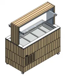 Купить стол шведский охлажд.остров. enofrigo doge isola rf 1400 свет.дуб в Челябинске – цена завода, доставка до двери | RuOborudovanie.ru