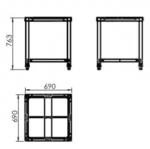 Подставка Hurakan HKN-ICF35DX4-ST для плиты индукционной HKN-ICF35DX4 или HKN-ICF35DX47 – купить в Челябинске по цене завода