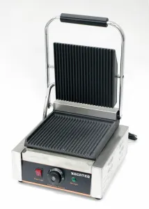 Гриль пресс Kocateq GH811ANW односекционный с верхней и нижней ребристой пластиной – купить в Челябинске по цене завода