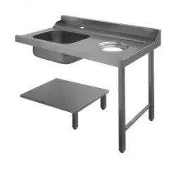 Купить стол для грязной посуды 1200 мм правый apach chef line l80208 в Челябинске – цена завода, доставка до двери | RuOborudovanie.ru
