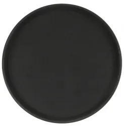 Купить поднос прорезиненный круглый 400х25 мм черный [1600ct black] в Челябинске – цена завода, доставка до двери | RuOborudovanie.ru