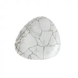 Купить тарелка мелкая треугольная 19,2см, без борта, цвет kintsugi agate grey, studio prints ktagtr71 – цена от завода, доставка до двери | RuOborudovanie.ru
