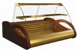 Купить витрина холодильная полюс а87 sm 1,0-1 (вхс-1,0 арго) золотистый/коричневый в Челябинске – цена завода, доставка до двери | RuOborudovanie.ru