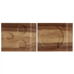 Купить блюдо деревянное 17,7х14,2см, двухстороннее, buffet wood zcawdbh11 – цена от завода, доставка до двери | RuOborudovanie.ru