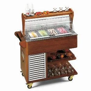 Тележка сервировочная морозильная Tecfrigo Carrellino Gelato темн.Орех – купить в Челябинске по цене завода