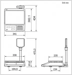 Весы торговые Cas PR-15B (LCD, II) (15кг, 2/5г) электронные – купить в Челябинске по цене завода