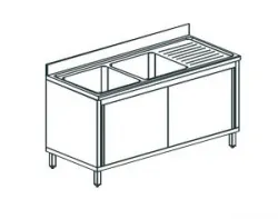 Купить ванна моечная apach chef line l2s166-54rwsd – цена от завода, доставка до двери | RuOborudovanie.ru