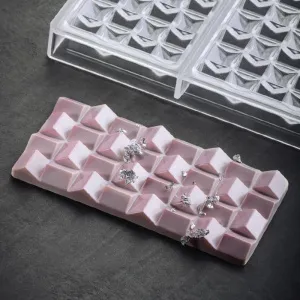 Форма для шок. "Chocolate Bar Pixie" 154Х77ММ H11Мм, 100ГР, 3 ячейки, п/к Pc5012Fr – купить по цене завода