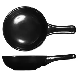 Сковорода "Wok" D 15,5СМ 0,57Л, порционная, керамика, без крышки, Rustics Simmer, цвет Black Zcbrpn2 – купить в Челябинске по цене завода