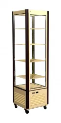 Купить витрина кондитерская полюс d4 vm 400-1 (r400c carboma 1015-0102 бежево-коричневый) 1801613p.1615 – цена от завода, доставка до двери | RuOborudovanie.ru