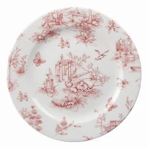 Тарелка мелкая 21СМ Vintage Prints, цвет Cranberry Toile Tocvp81 – купить по цене завода