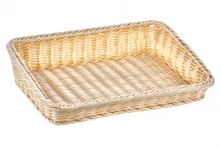 Купить корзинка пластиковая со скошенным бортом 380х260 мм бежевая [beige 5450] в Челябинске – цена завода, доставка до двери | RuOborudovanie.ru