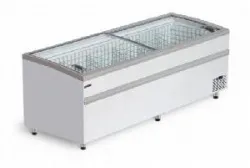 Купить бонета-ларь с гнутым стеклом снеж bonvini bfg 2100 серая отделка в Челябинске – цена завода, доставка до двери | RuOborudovanie.ru