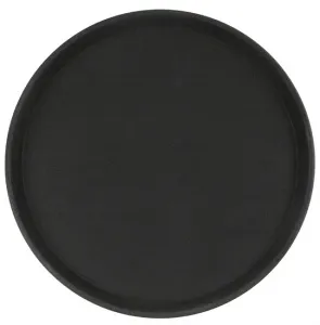Поднос прорезиненный круглый 400х25 мм черный [1600CT Black] – купить в Челябинске по цене завода