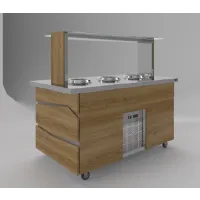 Купить салат-бар luxstahl сбс-1500 premium (нерж.) под электрические супницы в Челябинске – цена завода, доставка до двери | RuOborudovanie.ru