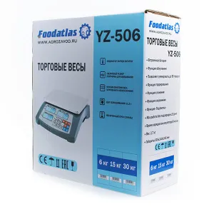 Весы торговые Foodatlas YZ-506 30кг/1гр – купить в Челябинске по цене завода