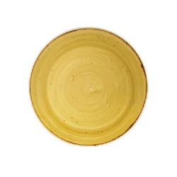 Купить тарелка мелкая 16,5см, без борта, stonecast, цвет mustard seed yellow smssevp61 – цена от завода, доставка до двери | RuOborudovanie.ru