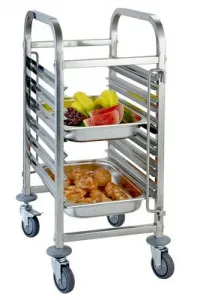 Тележка для гастроемкостей Viatto RT1106 нерж. 6xGN1/1 на колесах – купить в Челябинске по цене завода
