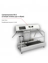 Купить санпропускник feleti sd-2 (станция гигиены рук и обуви) в Челябинске – цена завода, доставка до двери | RuOborudovanie.ru