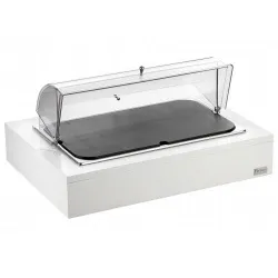 Купить поднос для сыра gn1/1 с крышкой roll-top, на дерев.подставке, цвет белый 511b0940 – цена от завода, доставка до двери | RuOborudovanie.ru