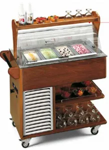 Тележка сервировочнаяморозильный Tecfrigo Carrellino Gelato темн.Ор. – купить по цене завода
