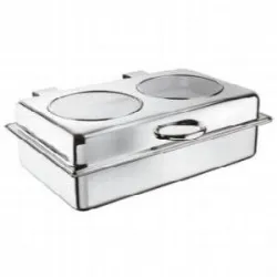 Купить чафинг-диш paderno 58172-54 с крышкой 10л, 57х47х18см, сталь в Челябинске – цена завода, доставка до двери | RuOborudovanie.ru