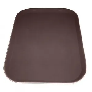 Поднос 30,5Х41,5см серия Jiwins Jw-R1216Ct-Br, коричневый, прорезиненный прямоугольный – купить в Челябинске по цене завода