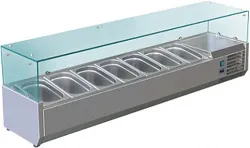 Витрина холодильная для ингредиентов 7хGN1/4 -150 мм Koreco VRX 1500 335 WN – купить в Челябинске с доставкой Купить витрина холодильная для ингредиентов 7хgn1/4 -150 мм koreco vrx 1500 335 wn в Челябинске – цена завода, доставка до двери | RuOborudovanie.ru